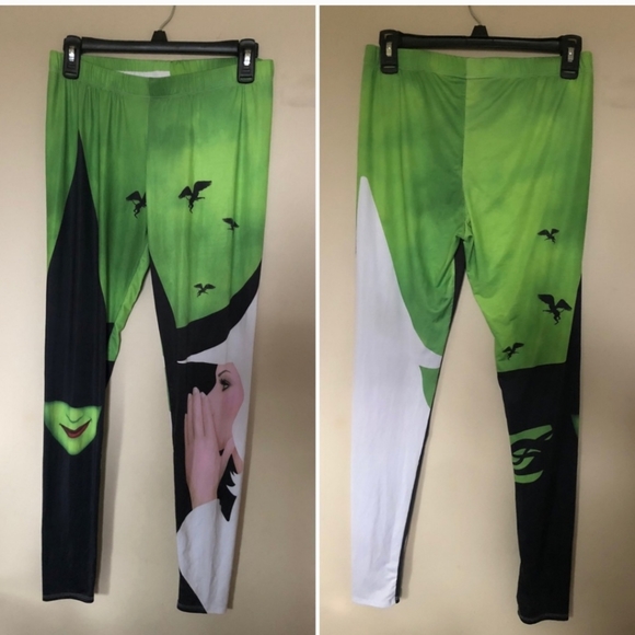Halloween Wicked Witch Musical Leggings sz XL - Picture 5 of 7